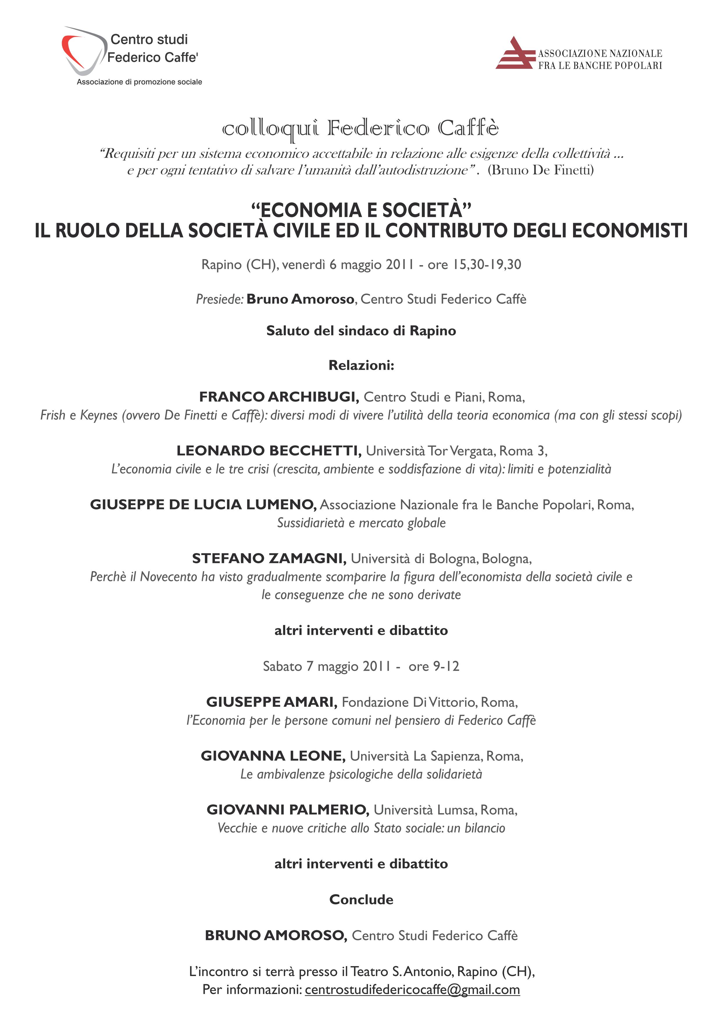 Programma del 6 Maggio 2011